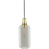 Normann Copenhagen Amp 1-flg. 11 cm Rauchglas, Messing