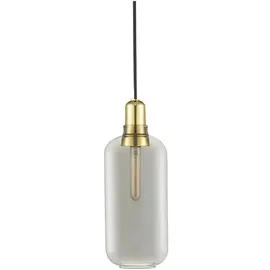 Normann Copenhagen Amp 1-flg. 11 cm Rauchglas, Messing