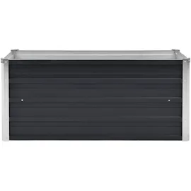 vidaXL Garten-Hochbeet verzinkter Stahl rechteckig 100 x 40 x 45 cm Anthrazit