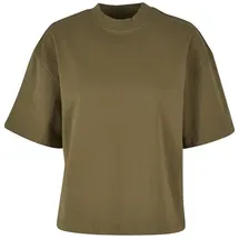 URBAN CLASSICS Ladies Organic Heavy Slit Tee - Olive