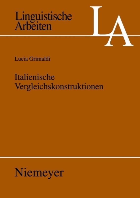 Italienische Vergleichskonstruktionen - Lucia Grimaldi  Gebunden