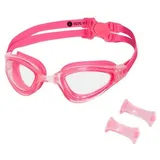 NILS AQUA Schwimmbrille Sportbrille Tauschbrille, (Spar-Set, 1-St., tauchen schwimmen), Kinder und Erwachsene bunt NQG180AF Rosa
