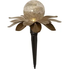Star Trading LED Solardekoblume Lilly, 3er Pack - Gold,