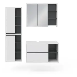 Vicco Viola 3-tlg. weiß matt/anthrazit matt