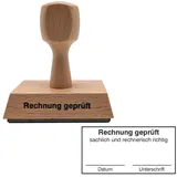 kompatible Ware Textstempel "Rechnung geprüft" ohne Logo