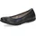 CAPRICE Damen Ballerinas aus Leder Bequem, Blau (Ocean Nappa), 38 EU