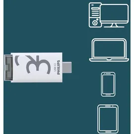 Philips USB 3.2 32GB Click Series Gen 1 USB-C