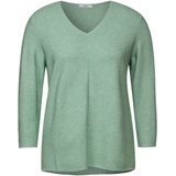 Cecil V-Ausschnitt-Pullover, Gr. XXL (46), salvia green melange, , 87611965-XXL