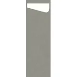 Duni Duni Sacchetto® Slim Bio Dunisoft® 7 x 23 cm Grau, 240 Stk/Krt (4 x 60 Stk)