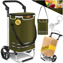 Kesser Einkaufstrolley grün 56L