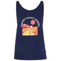 Chiemsee Tanktop mit Jumper-Print dunkelblau XS