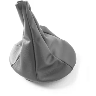 XPEX 1 Stück Schaltsack Aus Pu Leder, Zubehör Für Fiat Panda Komplett Mit Schalthebel, Kompatibel Mit Fiat Panda 2003–2012 Fiat 500 500C 2007–2013(Grau)