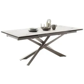 MCA Furniture MCA Tesero Auszugtisch Edelstahl/Keramik 200x100(300) cm