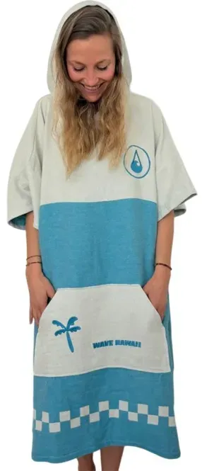 WAVE HAWAII NATURELITE TRAVEL CHECKBOARD Poncho 2026 - S/M