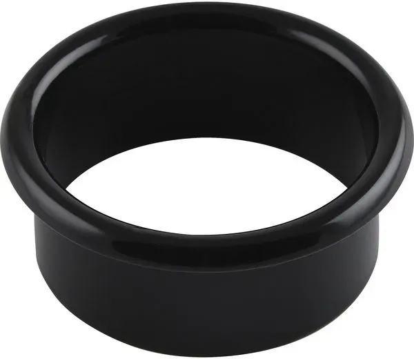 Kabeldurchgang rund, Messing - schwarz RAL 9005 , 12 mm , ø 12, RAL 9005 schwarz