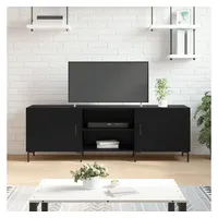 Furnicato TV-Schrank Schwarz 150x30x50 cm Holzwerkstoff