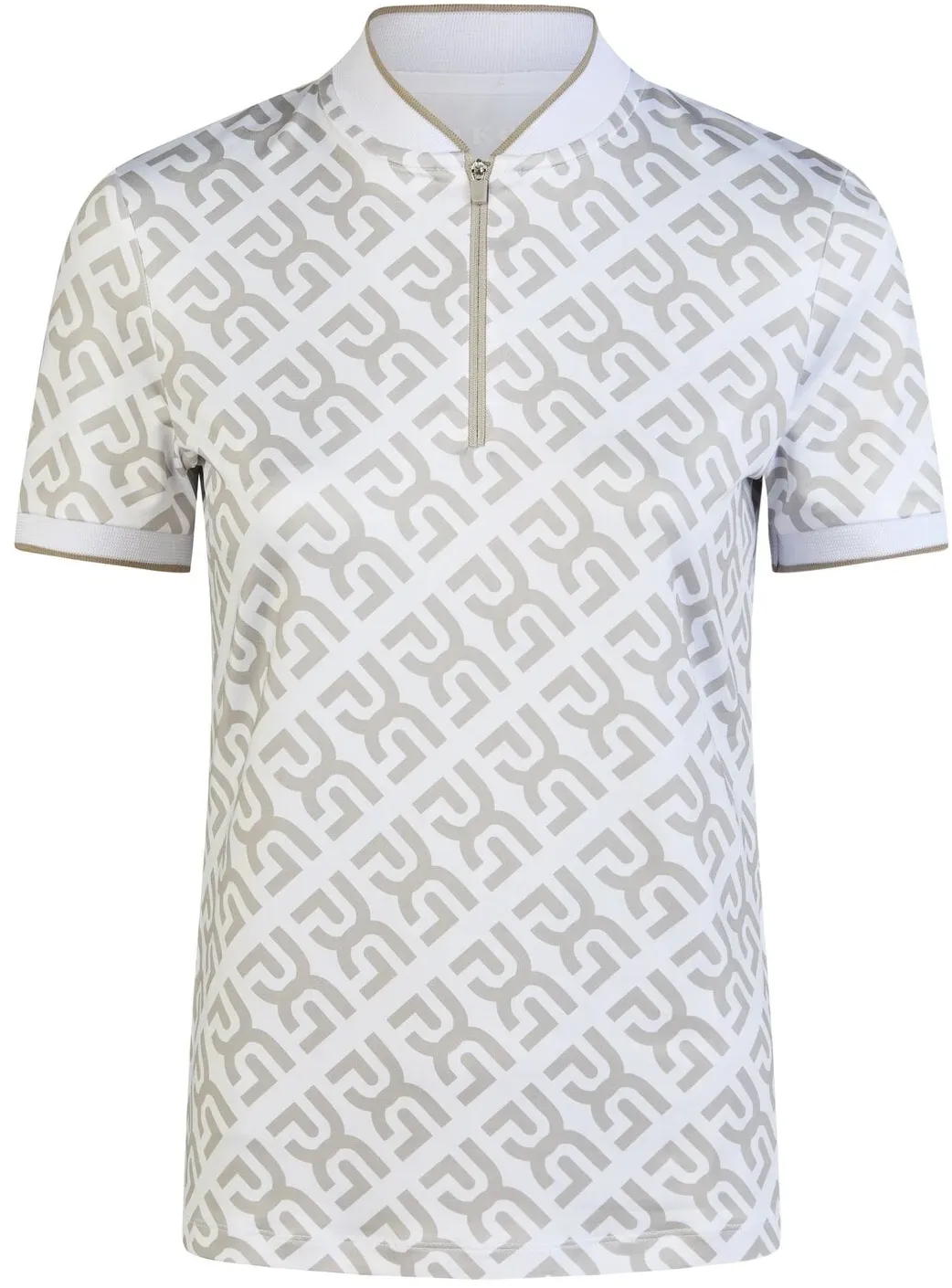 PIKEUR Sports Zip Funktions-Poloshirt beige 44