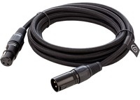 XLR Microfon Kabel - schwarz, 3 Meter