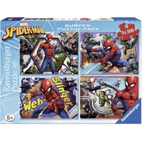 Ravensburger 6914 Spider Puzzle 4 x 100 Teile Bumper