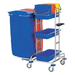 VERMOP Variant Office Reinigungswagen, verchromt 11620UN , Maße (LxBxH): 96 x 59 x 110 cm