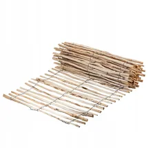Kadax Staketenzaun 500 x 120 cm Braun/Holz