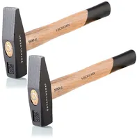 STAHLWERK 2 x Schlosserhammer 500g robuster Stahlkopf, Griff aus