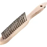 Lessmann Kehlnahtbürste V4A glatt 3-reihig 0,3 mm