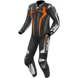 Arlen Ness Motorradkombi Sugello 2 1-Teiler Motorrad Lederkombi reflektierende orange|schwarz 54
