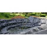 Aquagart Teichfolie PVC 8m x 6m 1,0mm schwarz Folie für den Gartenteich