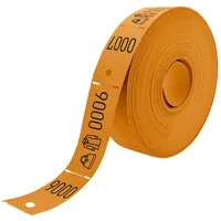 Combicraft Garderobenummern auf Rolle Orange mit Tasche-/Jacke Symbol -