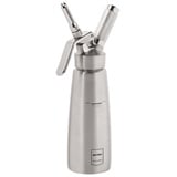 METRO Professional Sahnespender 0,5 L, Edelstahl, Ø 7.8 x 26.1 cm, silber