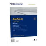 SOENNECKEN Briefblock 2303 DIN A4 gelocht Lineatur27 liniert 50Blatt