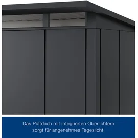 hörmann stauraumsysteme Juno Gerätehaus 2,62 x 1,66 m Anthrazitgrau