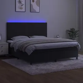 vidaXL Boxspringbett 180 x 200 cm Schwarz