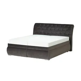 Möbel Kraft Polsterdoppelbett 200 x 116 cm Grau