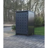 SRM Design 1 Mülltonnenbox Modell No.2 Anthrazit komplett RAL7016