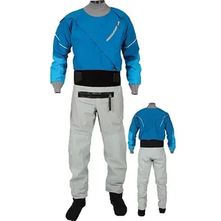 Trockenanzug Für Herren, Kajak, Leicht, 3-Lagig, Wasserdicht, Zum Paddeln, Angeln, Bootfahren, Kanufahren, Rafting, Tourengehen, Segeln,Blue-S