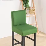 Meigeh Barhocker Bezüge Stuhlhussen Stuhlbezug Barhocker Barstuhlbezug Höhe Barhocker Schonbezüge Bar Stuhlhussen Stretch Küchentheke Hocker Stuhlüberzug Grün 4er Set