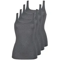 SKINY 4er Pack Tank Top in anthra melange |