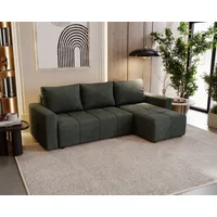 Fun Möbel Ecksofa Schlafsofa NOHA in Stoff Paros Grafit