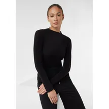 Comma, Langarmshirt Schwarz 36