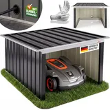 Gardebruk Mähroboter-Garage Pultdach Metall 89x90x54cm