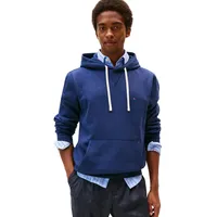Tommy Hilfiger Herren, Hoodie SEASONAL FLEECE mit Bauchtasche, blau,