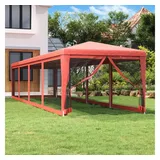 vidaXL Partyzelt 3 x 12 m inkl. 10 Seitenteile Rot
