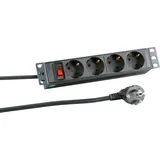 EFB-Elektronik Steckdosenleiste 2 m Schwarz 4 St.