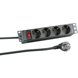 EFB-Elektronik Steckdosenleiste 2 m Schwarz 4 St.