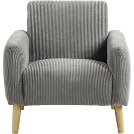Atlantic Home Collection Sessel Moby Cord 0 x 0 x 0 cm Grau