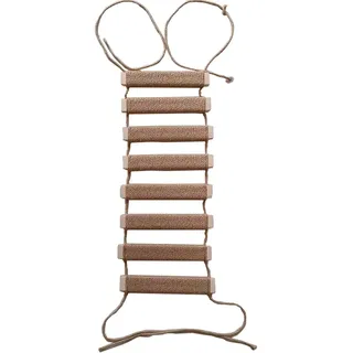 Kratzbaum für den Außenbereich mit Wandkletterbrücke und Seilleiter, 50,8 cm, Hanfseil, Katzenwand, Möbel, Katzenleiter