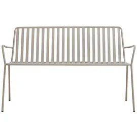 Tikamoon 2-Sitzer-Gartenbank Gaby Cream aus Metall