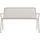 Tikamoon 2-Sitzer-Gartenbank Gaby Cream aus Metall